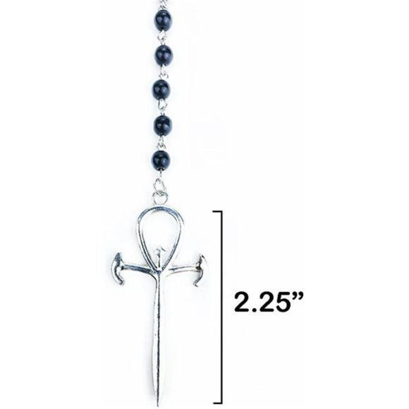 Necklace for Women Men Trad Gothic Rosary Vampire Emo Alt Grunge - Picture 4 of 7